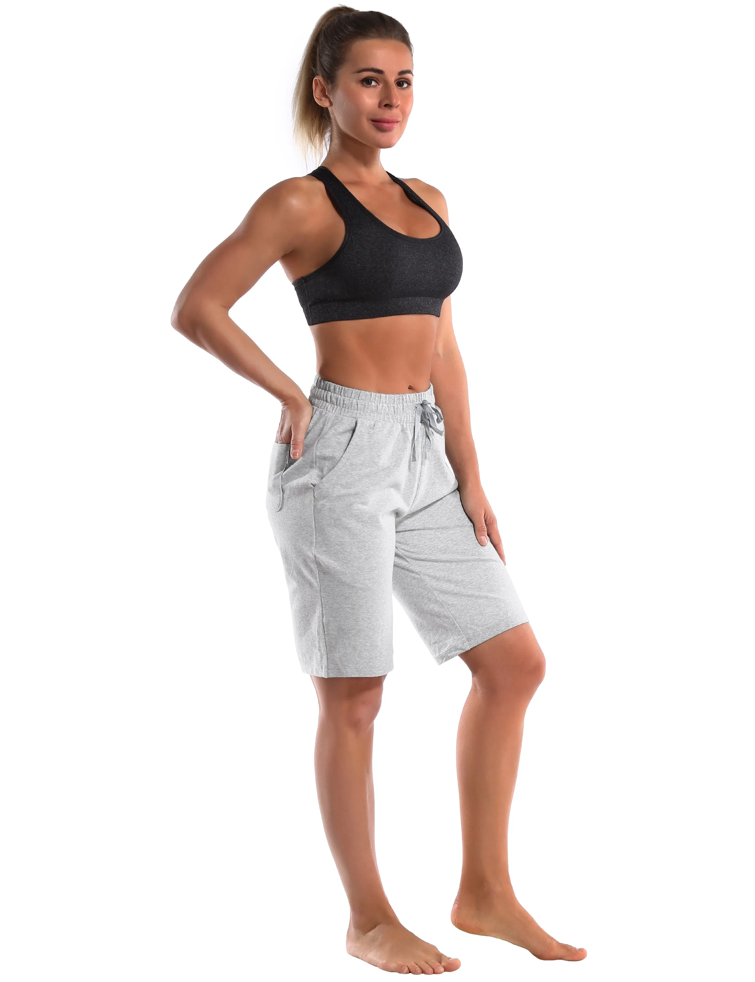 10" Joggers Shorts heathergray_Biking