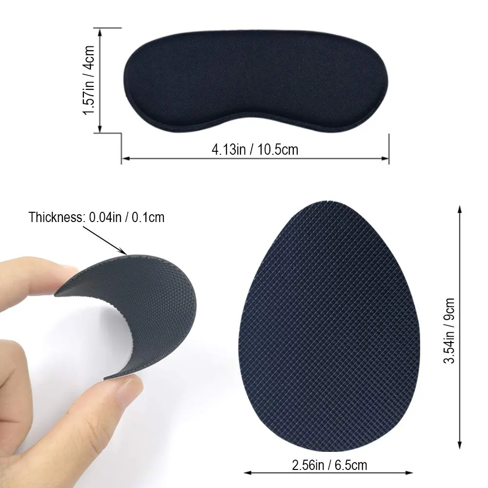 22 Pieces Upgraded Self-Adhesive Non-Slip Sole Pads and Heel Shoe Grips Liner, Shoe Insoles Foot Care Protector, Skid Proof Sole Sticker