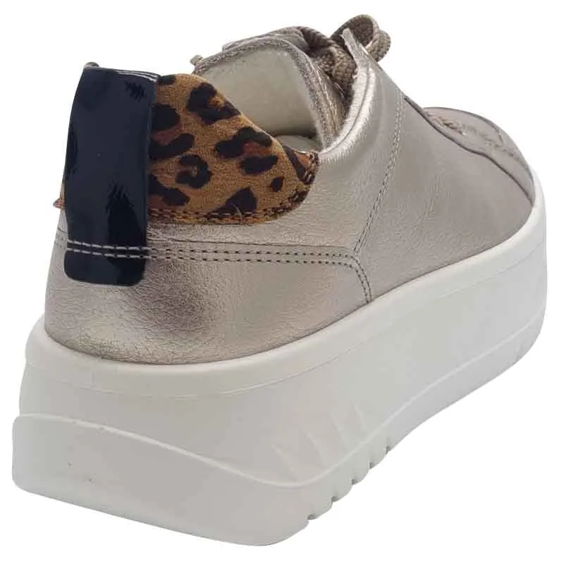 Ara Womens Gold Monaco Sneaker 12-46703-08
