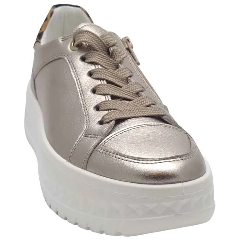 Ara Womens Gold Monaco Sneaker 12-46703-08
