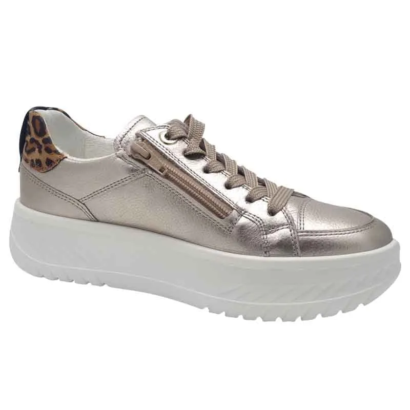 Ara Womens Gold Monaco Sneaker 12-46703-08