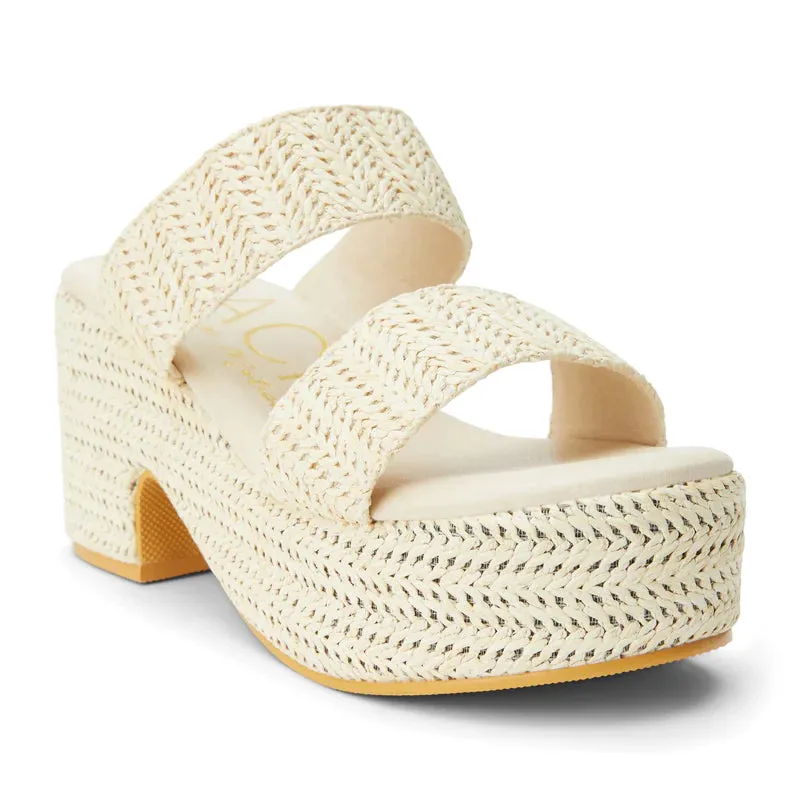 Beach by Matisse Ocean Ave Platform Sandal Ivory