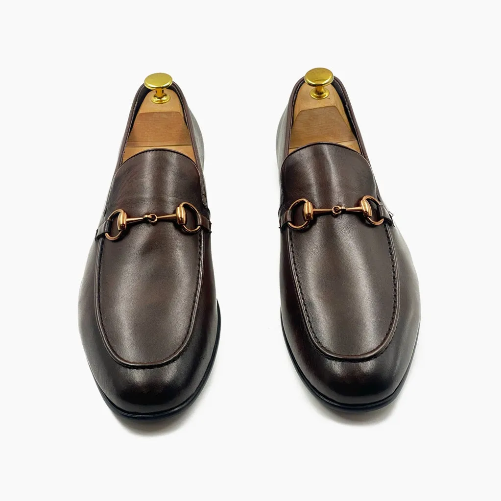 Bold Buckle Slip Ons