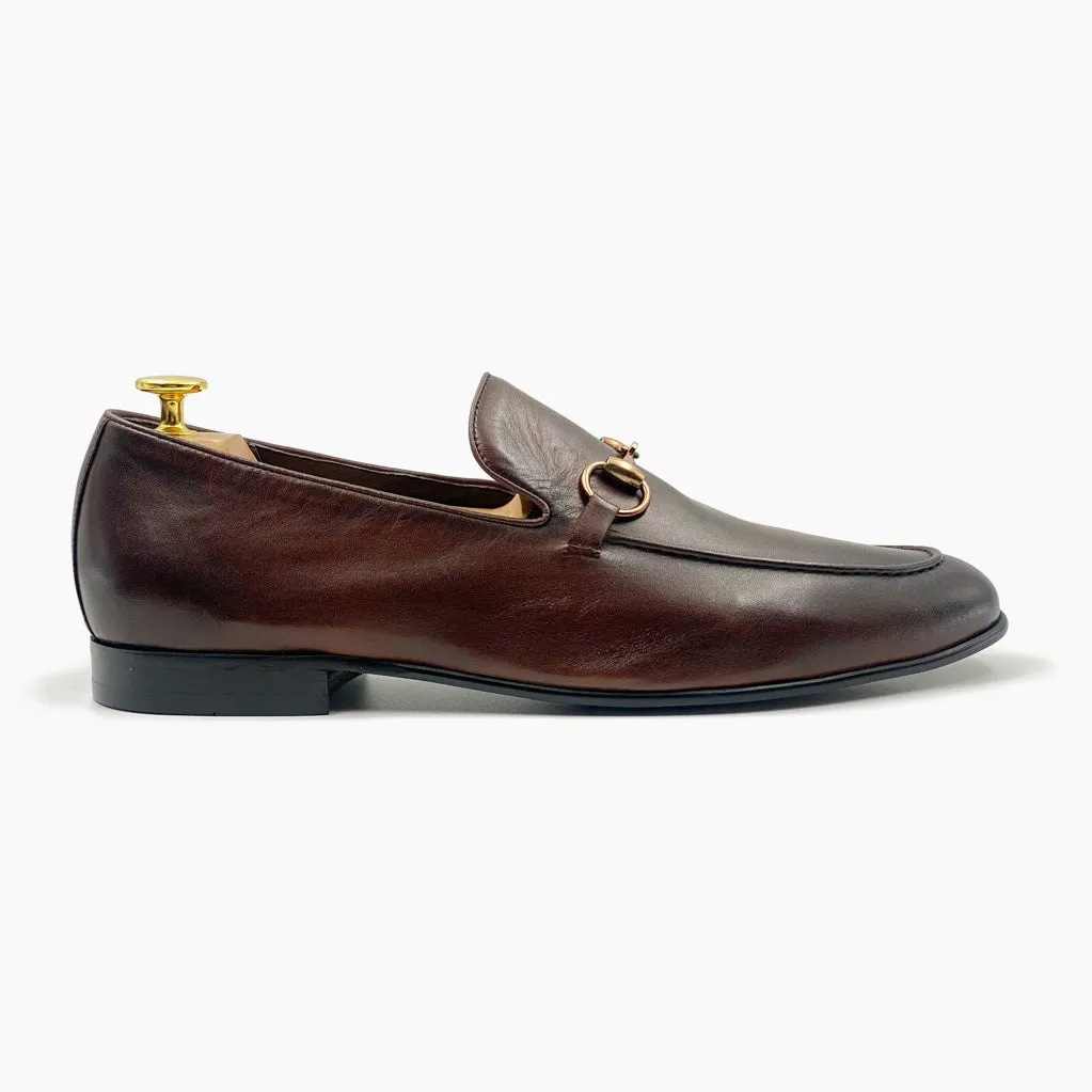 Bold Buckle Slip Ons