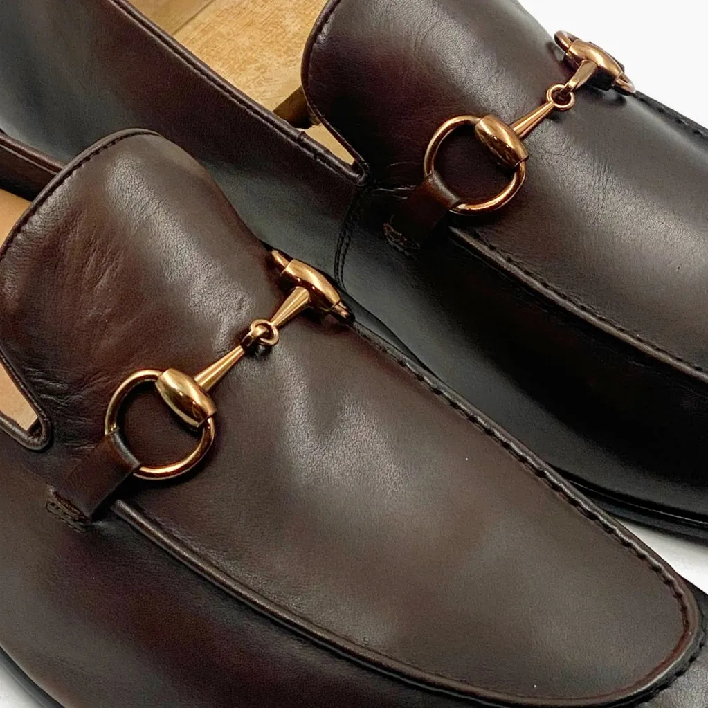 Bold Buckle Slip Ons