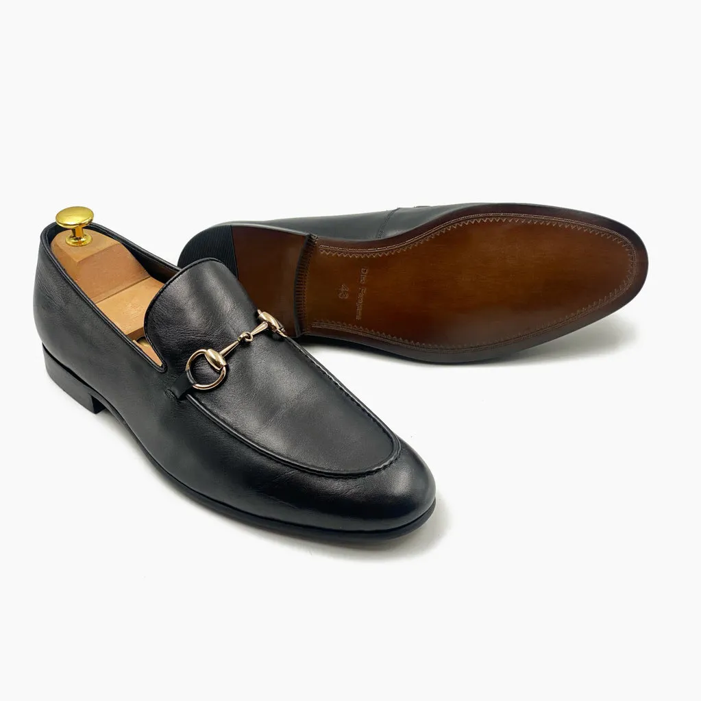 Bold Buckle Slip Ons