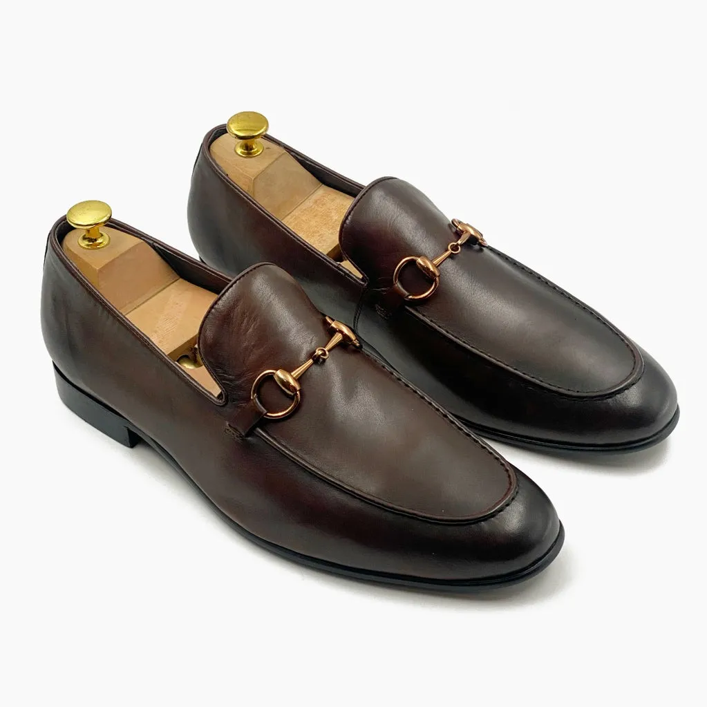 Bold Buckle Slip Ons