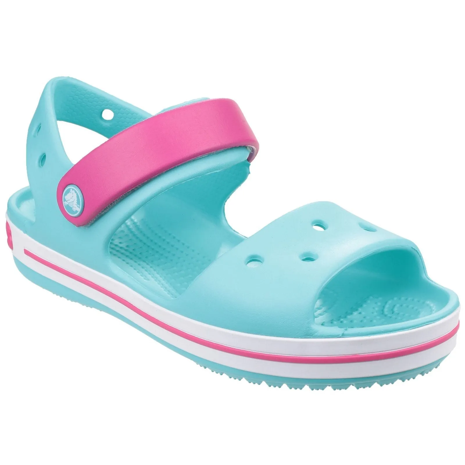 Crocband Kids Sandal - Sporty & Comfy Footwear with Jibbitz Charm Holes, Croslite Cushioning, Secure Heel & Ankle Strap for Ultimate Comfort