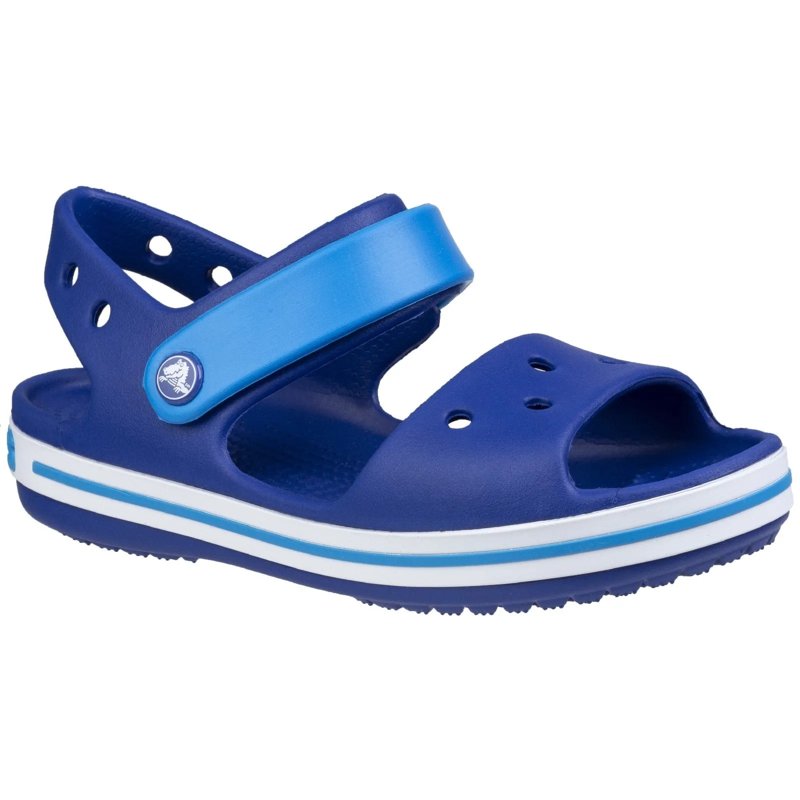 Crocband Kids Sandal - Sporty & Comfy Footwear with Jibbitz Charm Holes, Croslite Cushioning, Secure Heel & Ankle Strap for Ultimate Comfort
