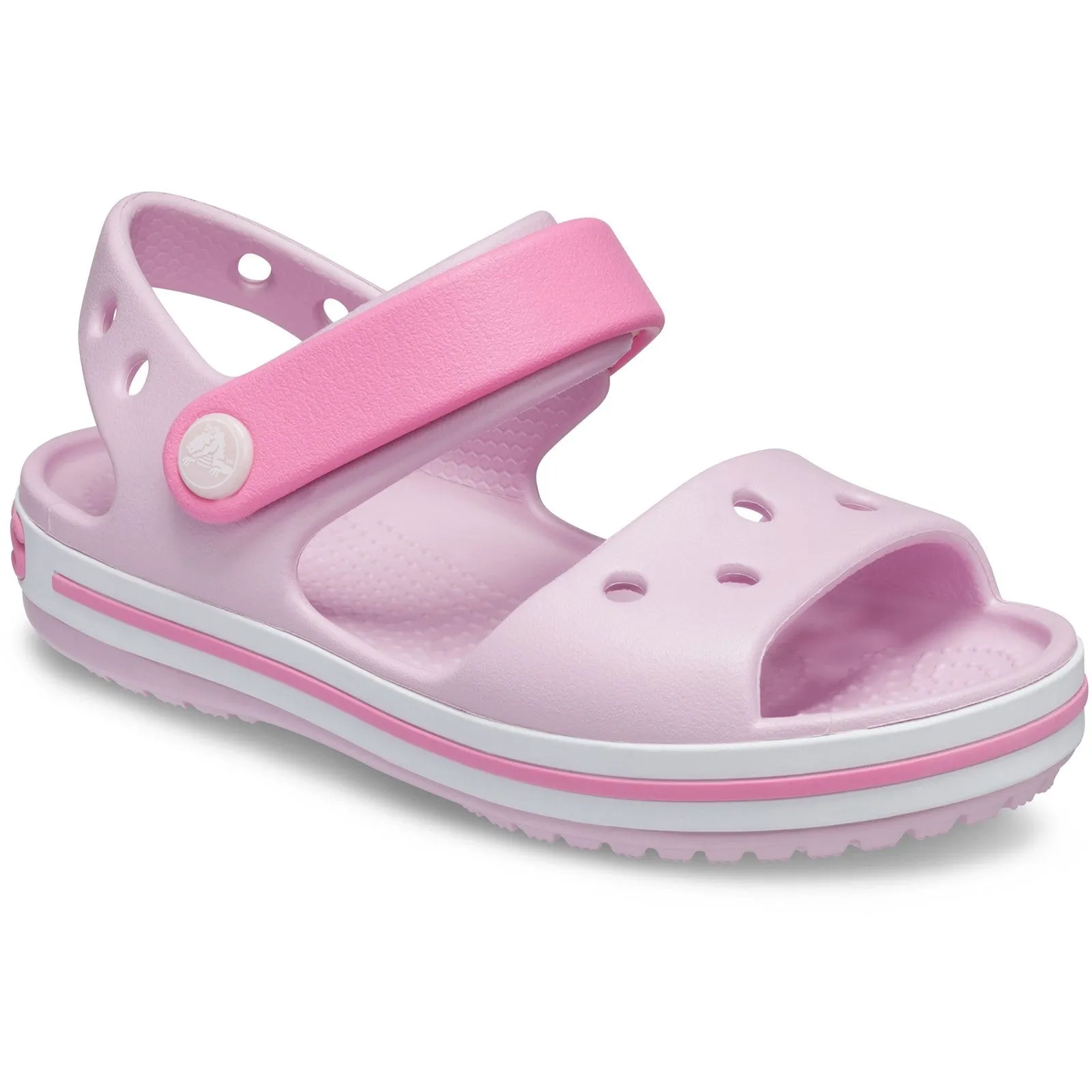 Crocband Kids Sandal - Sporty & Comfy Footwear with Jibbitz Charm Holes, Croslite Cushioning, Secure Heel & Ankle Strap for Ultimate Comfort