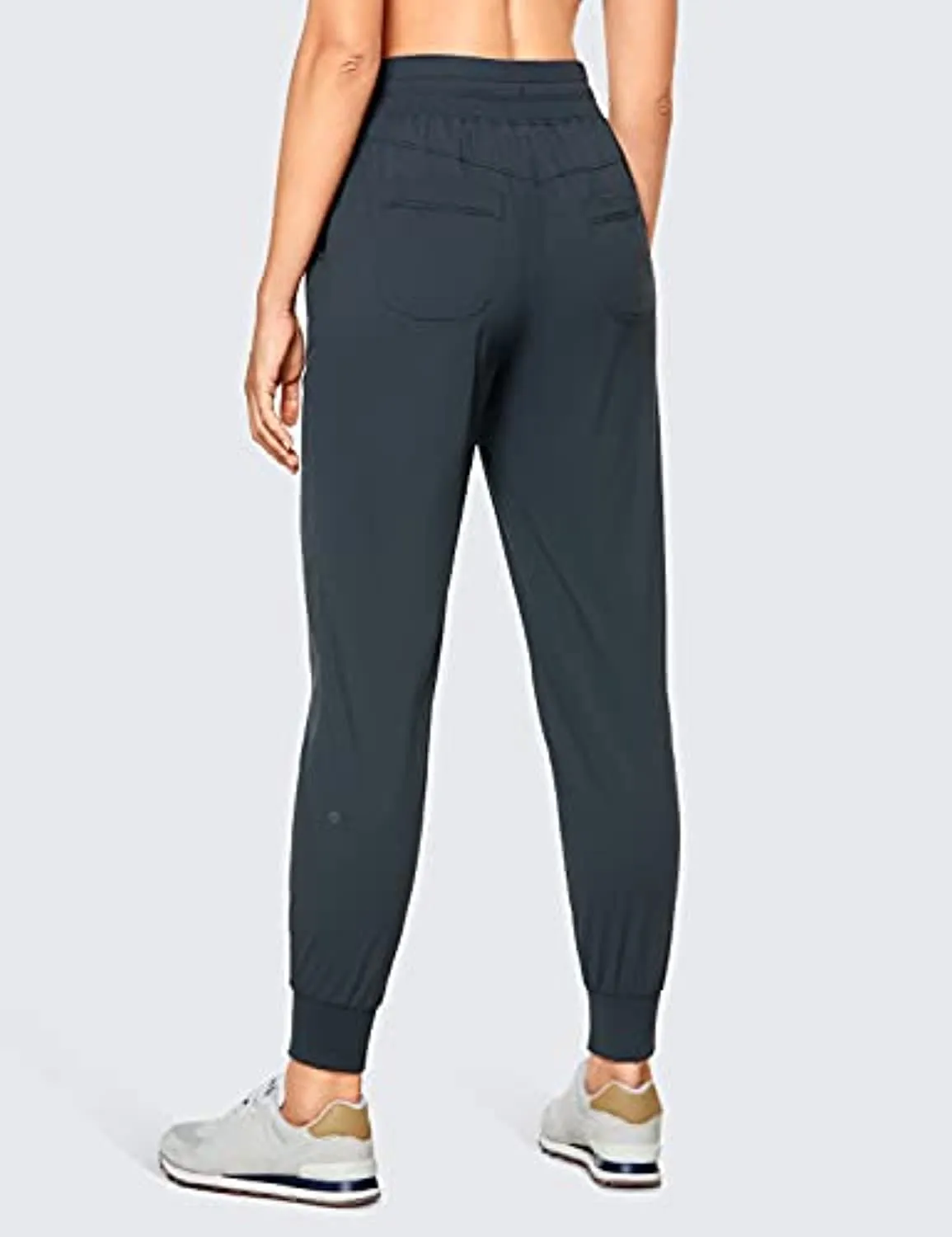 CRZ YOGA Women's High Waist Workout Studio Joggers 27.5" - Lightweight All-Day Tapered Pants
