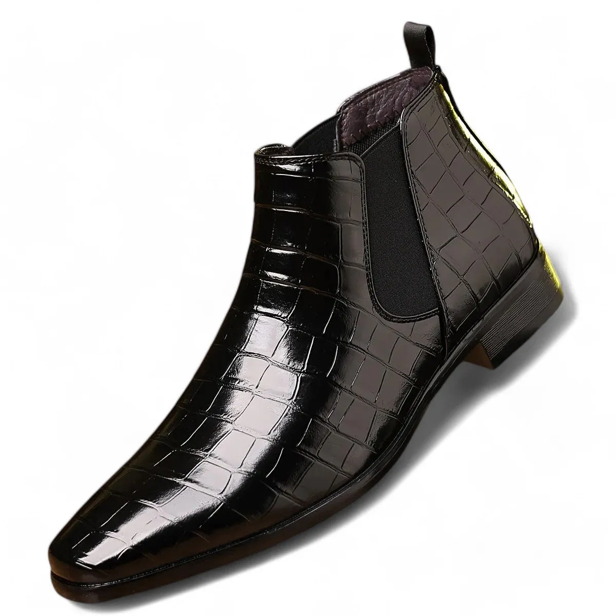 Elsa | Elegant Square-Toe Chelsea Boots