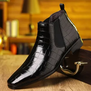 Elsa | Elegant Square-Toe Chelsea Boots