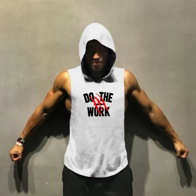(Free Shipping) Muscle guys Brand clothing Bodybuilding hoodie Shirt Fitness Men Tank Top