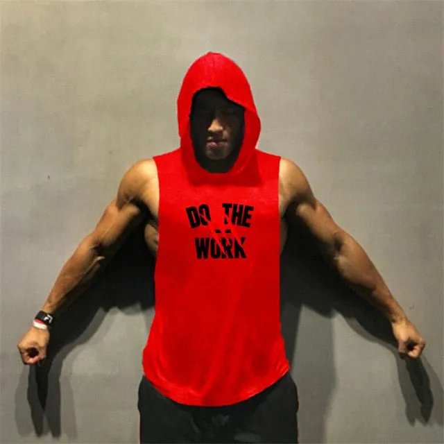 (Free Shipping) Muscle guys Brand clothing Bodybuilding hoodie Shirt Fitness Men Tank Top