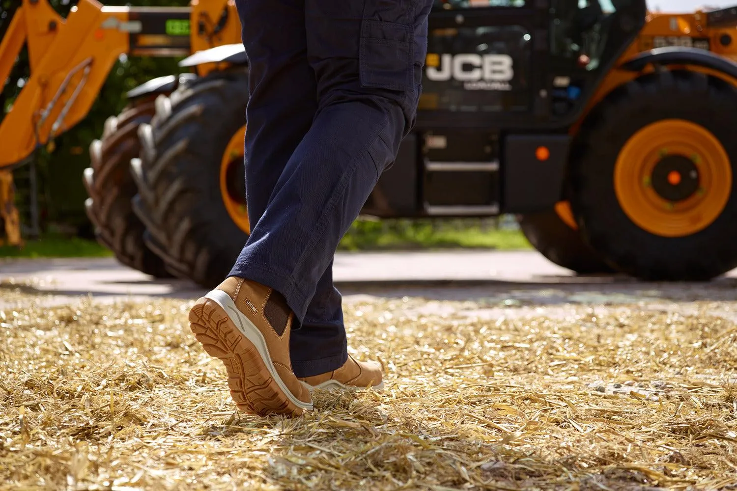 JCB Chelsea Tan Nubuck Steel Toe Men's Boot