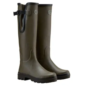 Le Chameau Ladies Vierzon Jersey Lined Wellington Boots - Chameau Green