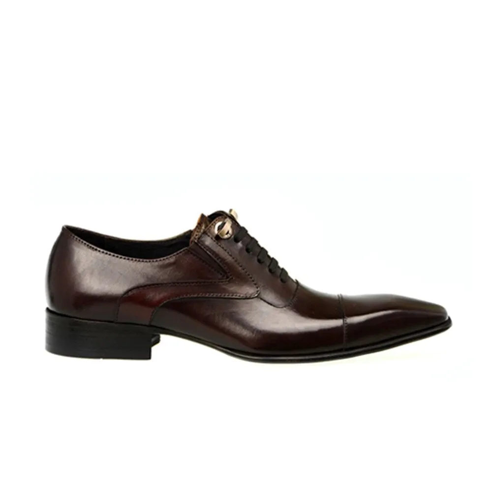Men Lace Up Captoe Lace Up Oxford Shoes