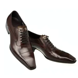 Men Lace Up Captoe Lace Up Oxford Shoes