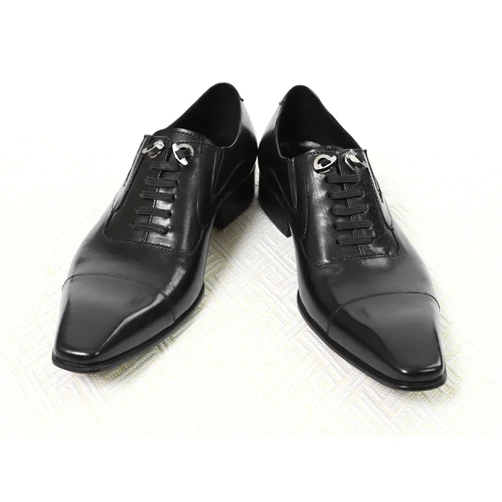 Men Lace Up Captoe Lace Up Oxford Shoes