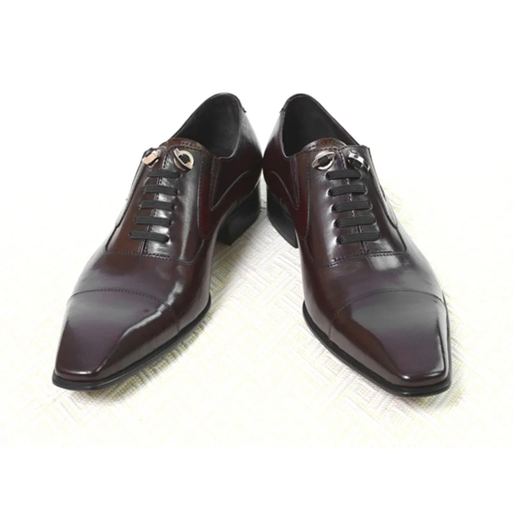 Men Lace Up Captoe Lace Up Oxford Shoes