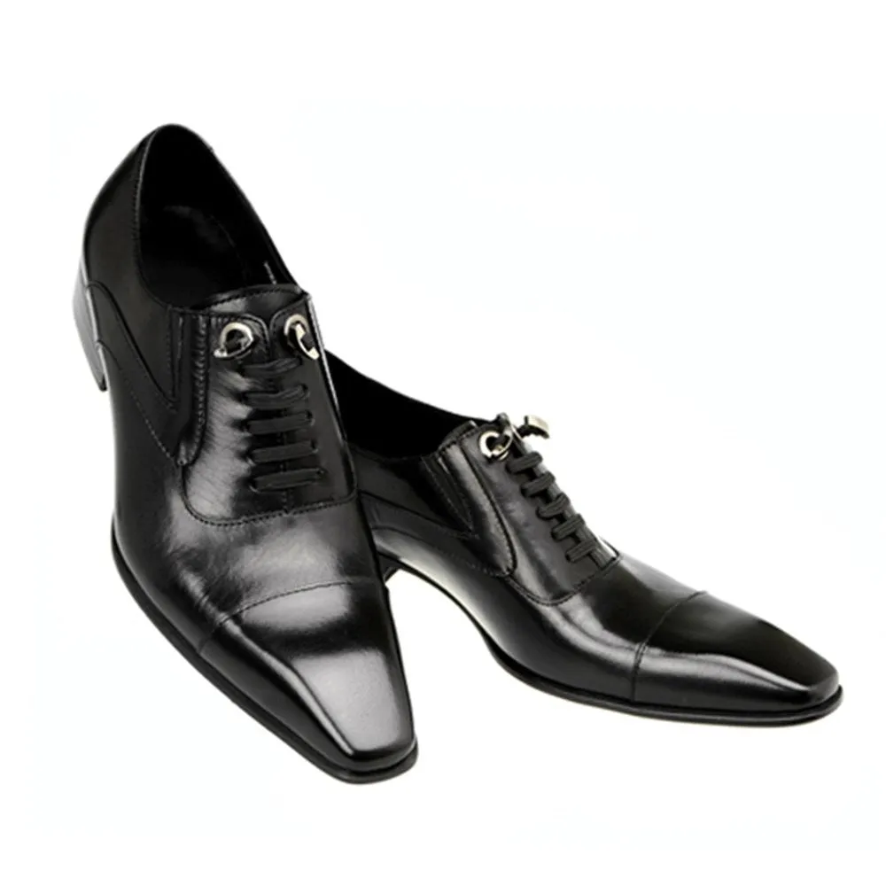 Men Lace Up Captoe Lace Up Oxford Shoes