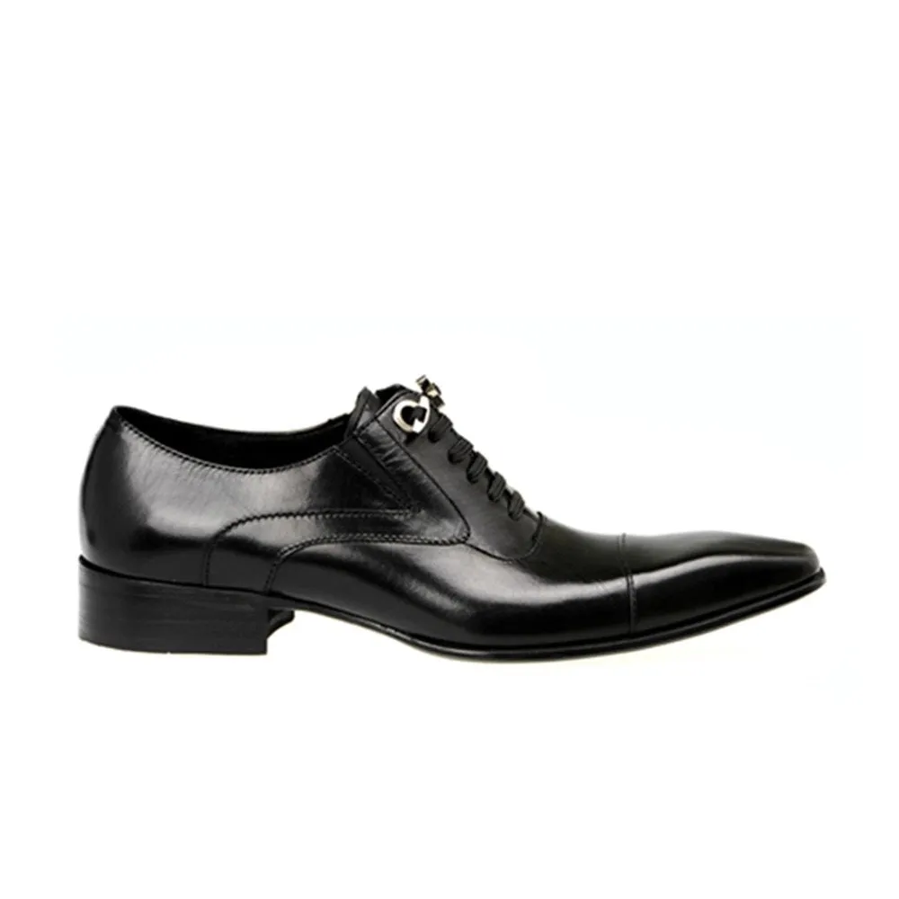 Men Lace Up Captoe Lace Up Oxford Shoes