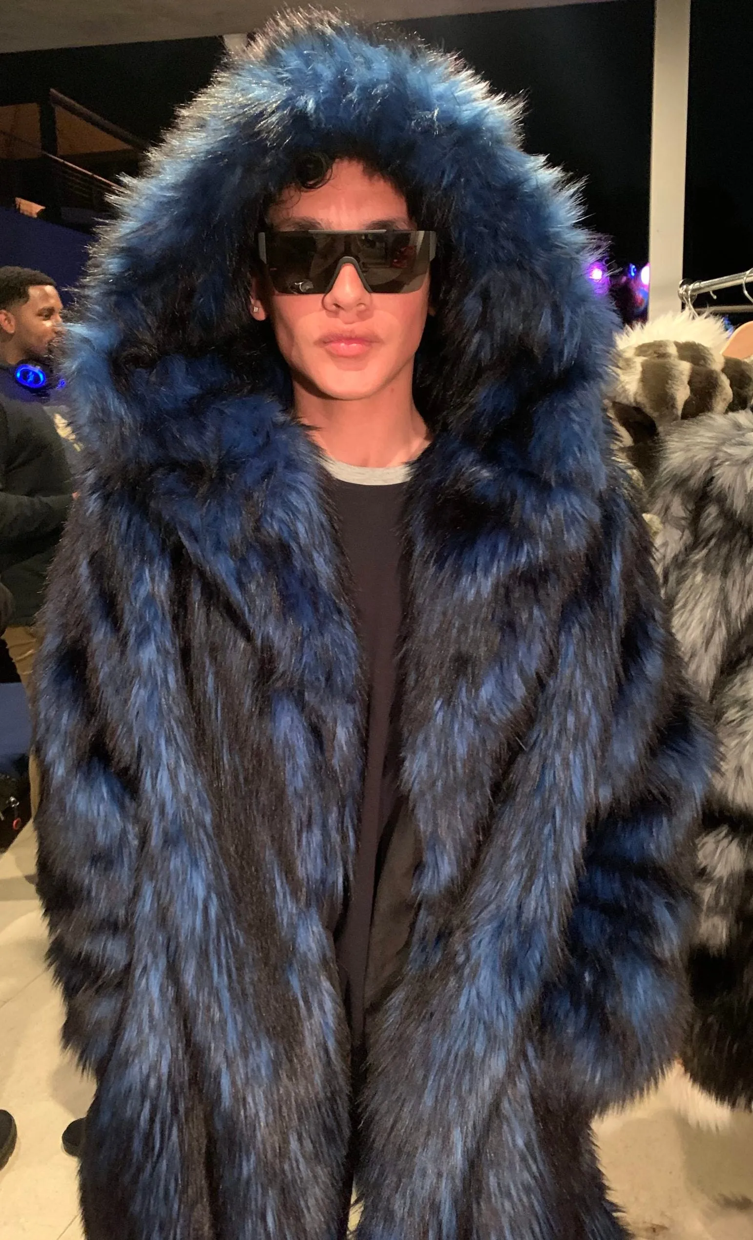Men's Desert Warrior Coat in "Blue Wolf"