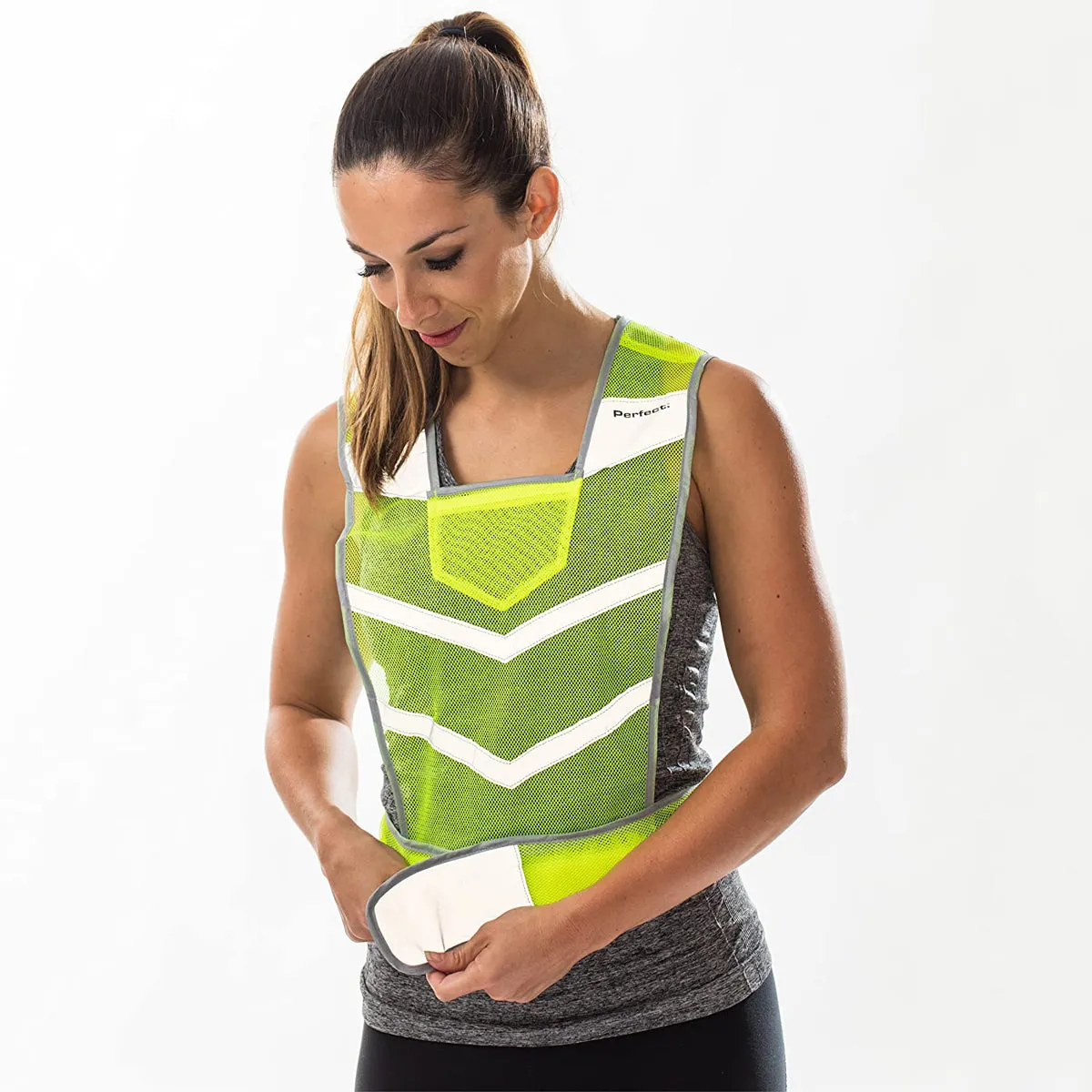 Perfect Fitness Reflective Safety Vest - Yellow
