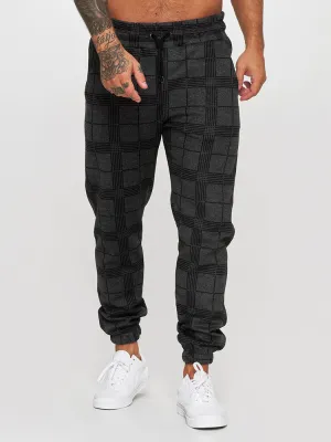 Print Plaid Casual Fitness Jogger