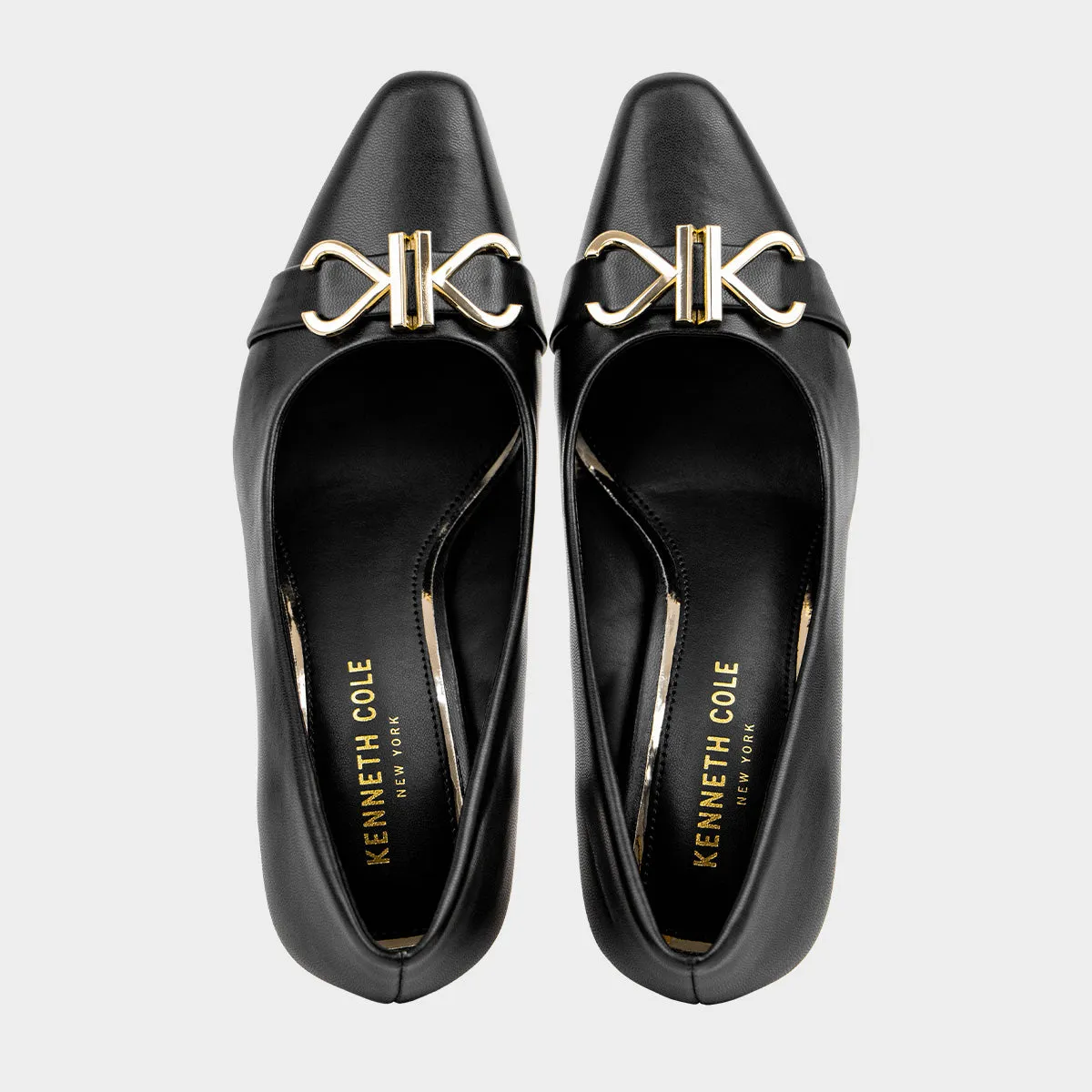 Rian Kc Buckle Pump Calzado Casual De Tacon Para Mujer
