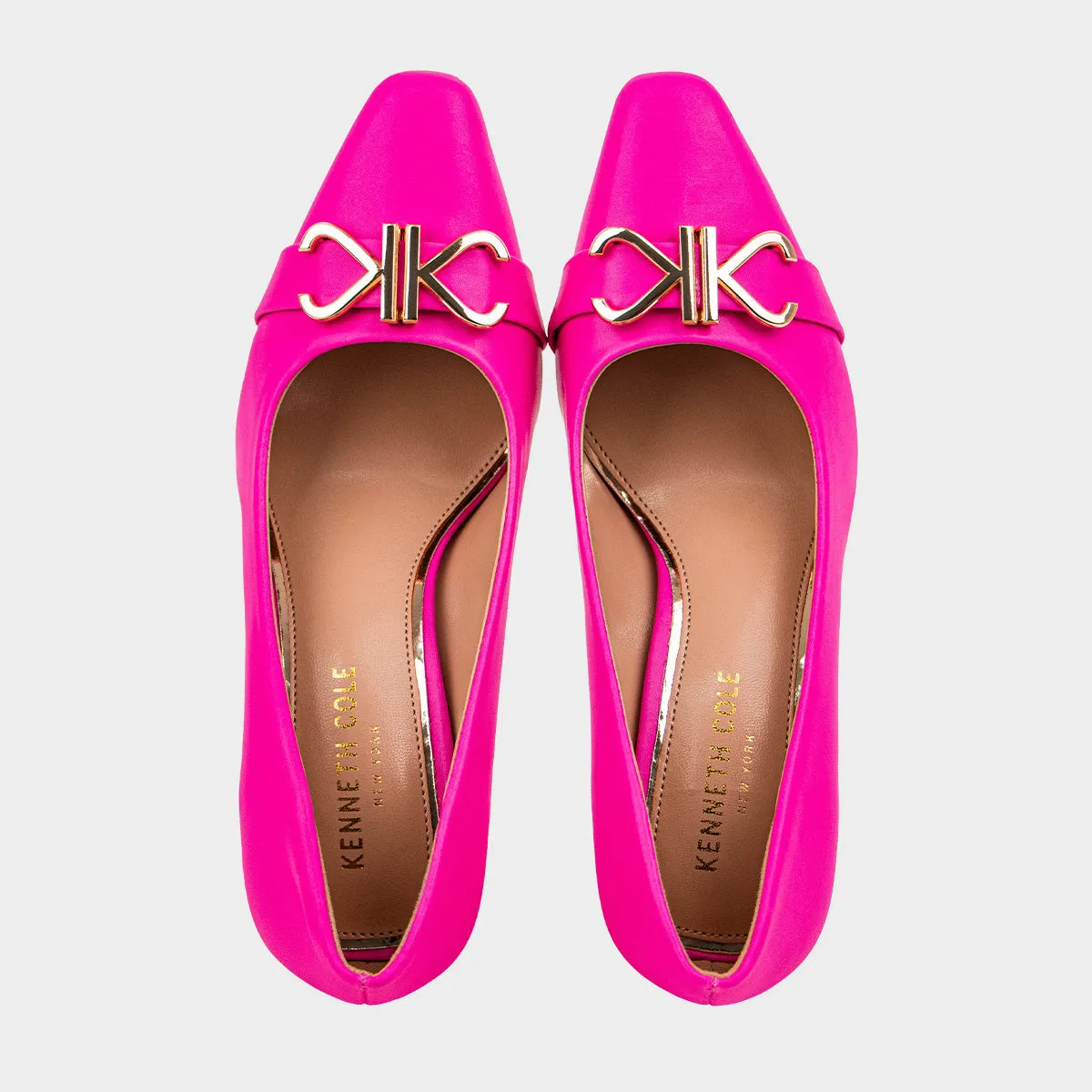Rian Kc Buckle Pump Calzado Casual De Tacon Para Mujer