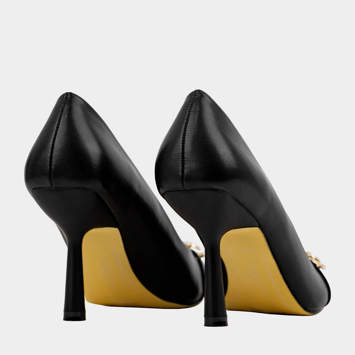 Rian Kc Buckle Pump Calzado Casual De Tacon Para Mujer