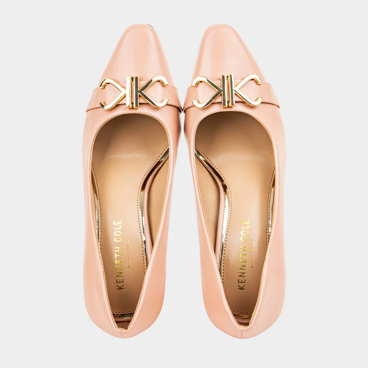 Rian Kc Buckle Pump Calzado Casual De Tacon Para Mujer