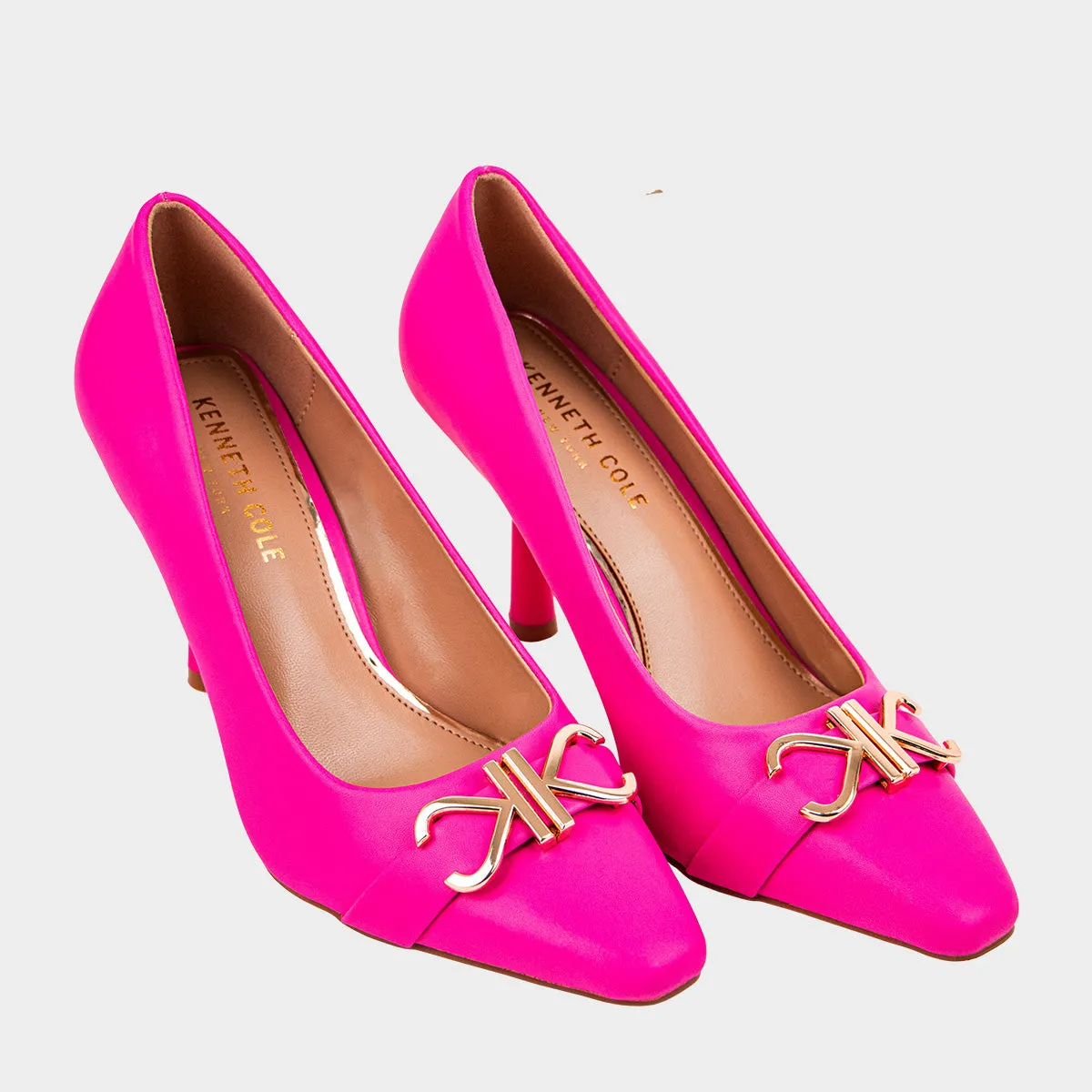 Rian Kc Buckle Pump Calzado Casual De Tacon Para Mujer
