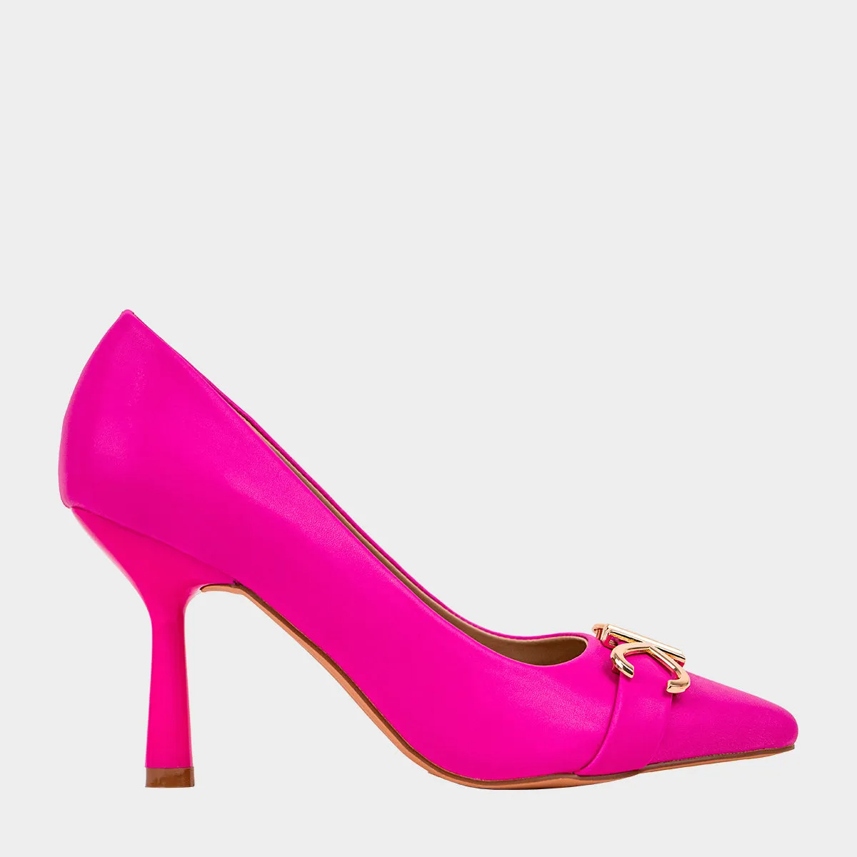 Rian Kc Buckle Pump Calzado Casual De Tacon Para Mujer