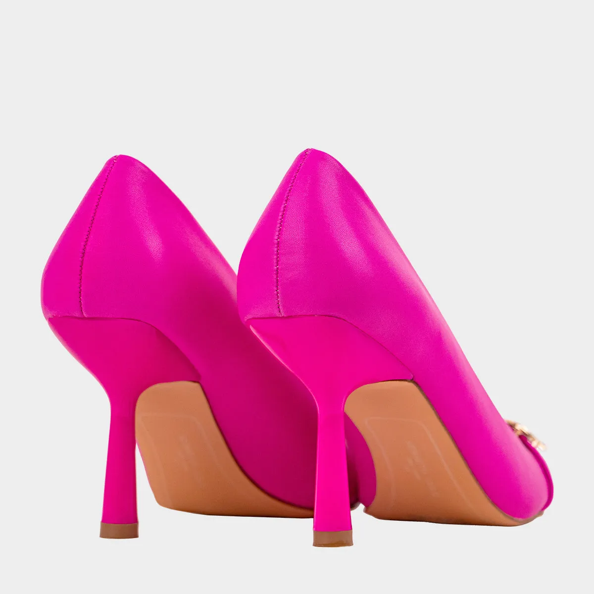Rian Kc Buckle Pump Calzado Casual De Tacon Para Mujer
