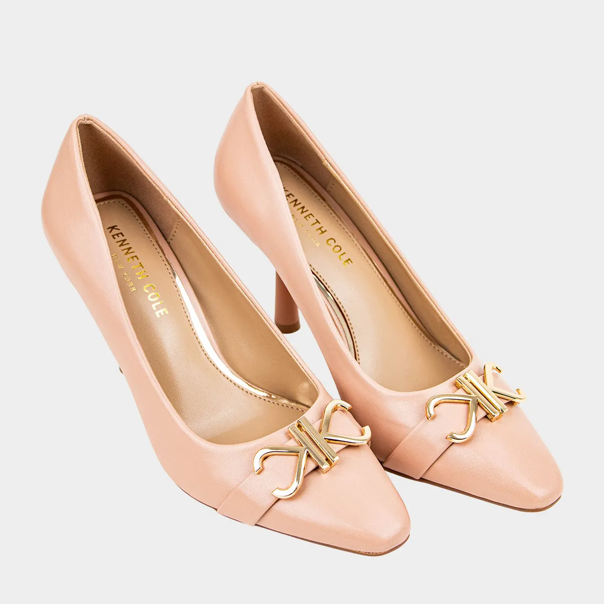 Rian Kc Buckle Pump Calzado Casual De Tacon Para Mujer