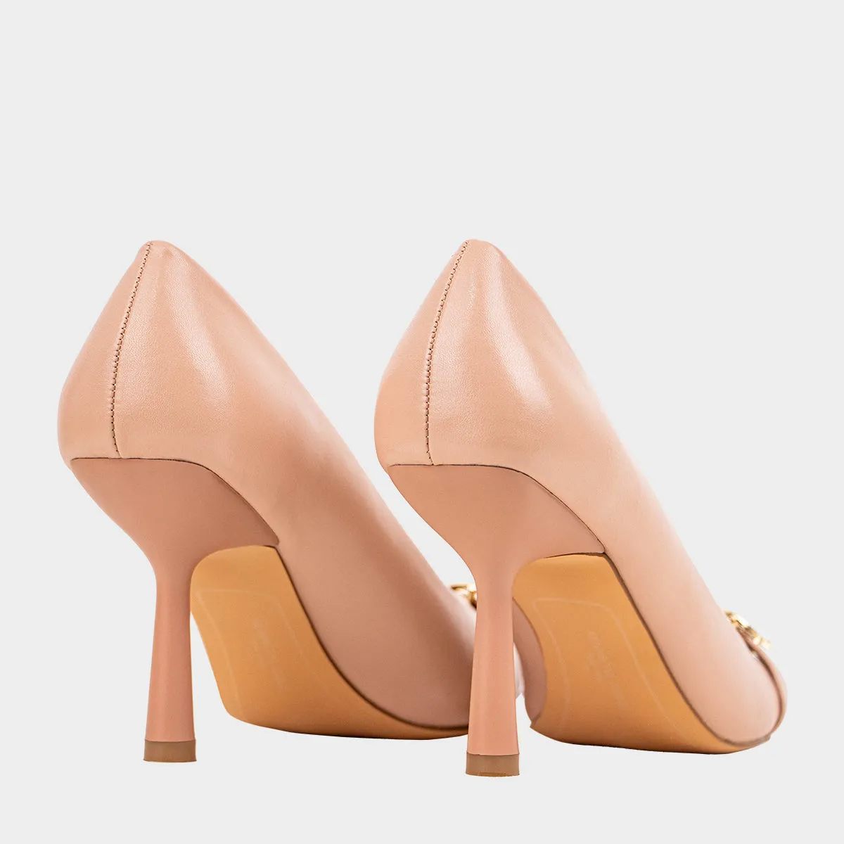 Rian Kc Buckle Pump Calzado Casual De Tacon Para Mujer