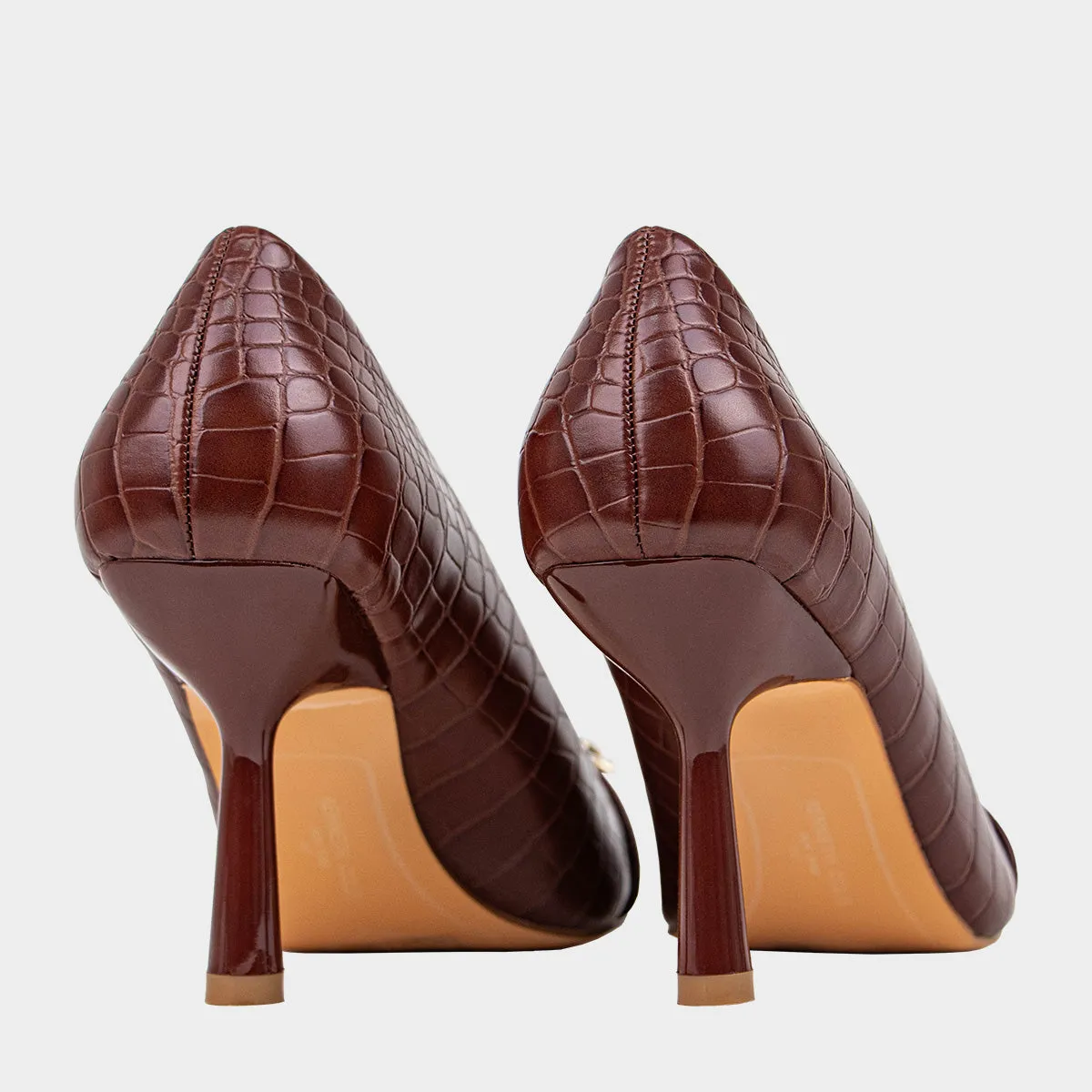 Rian Kc Buckle Pump Calzado Casual De Tacon Para Mujer