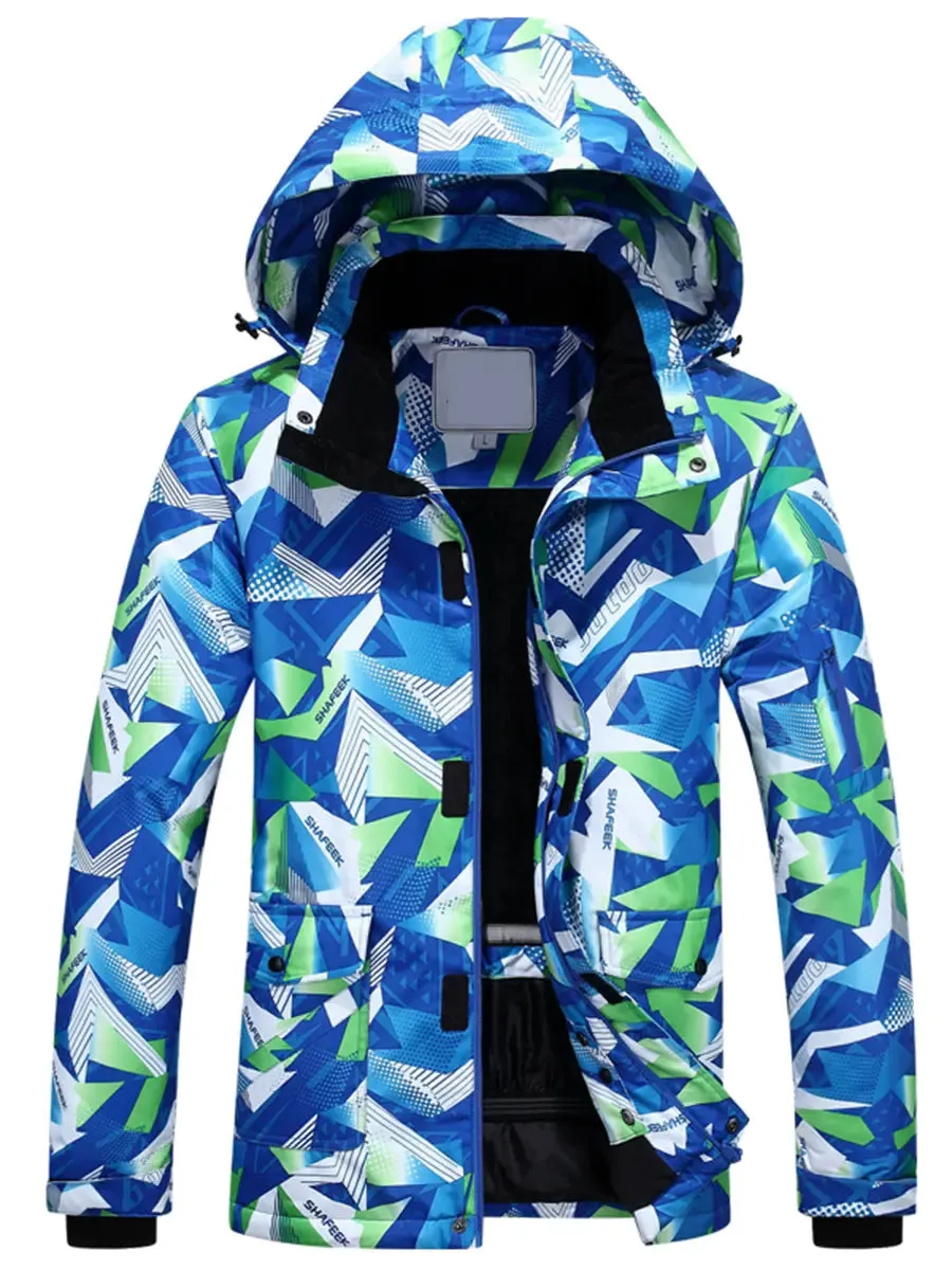 Riuiyele Men Skiing Snowboarding Shell Jacket Waterproof