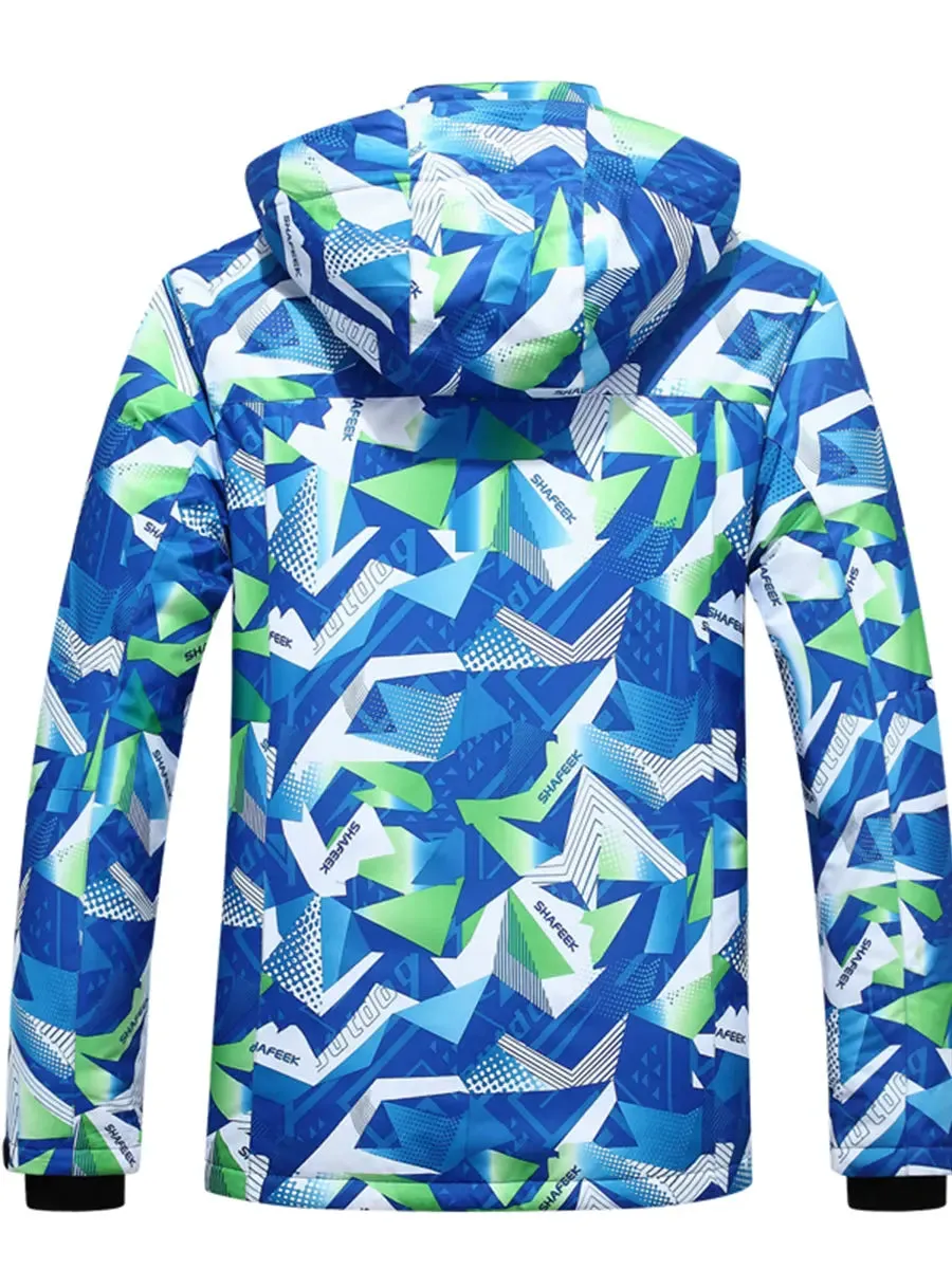 Riuiyele Men Skiing Snowboarding Shell Jacket Waterproof