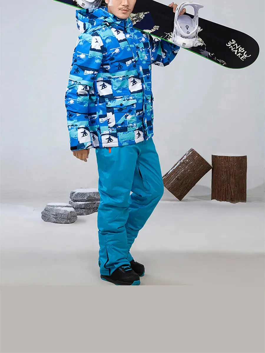 Riuiyele Men Skiing Snowboarding Shell Jacket Waterproof
