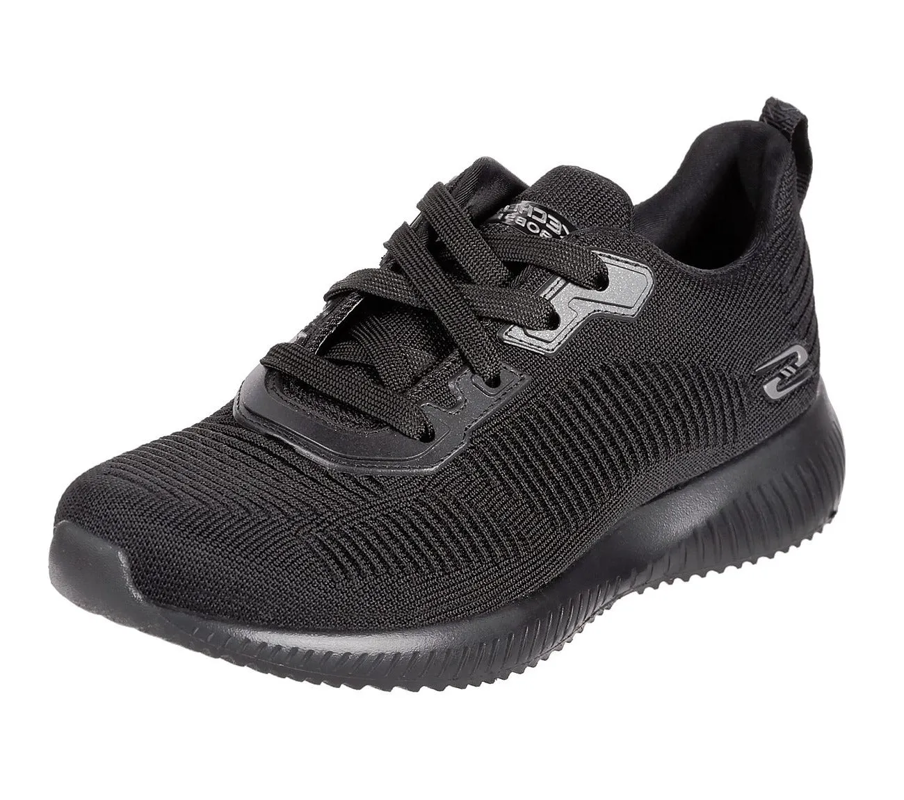 Skechers Womens Bobs Sport Squad Trainers - Black