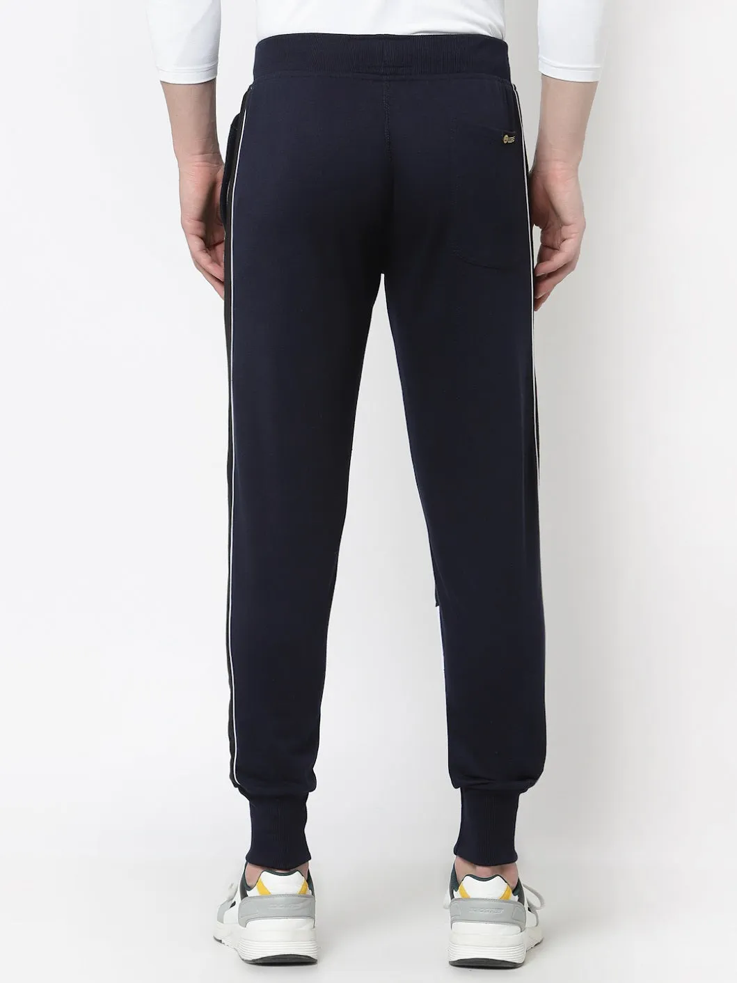 UZARUS Men's Cotton Regular fit Joggers Track Pants with 2 Zippered Pockets