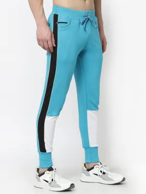 UZARUS Men's Cotton Regular fit Joggers Track Pants with 2 Zippered Pockets