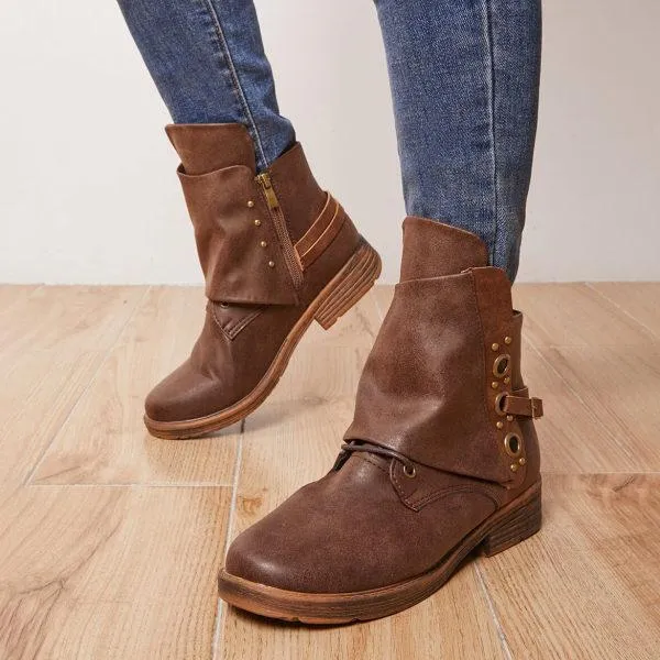 Women'S Comfort Vintage Ankle Boots 45278167