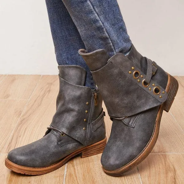 Women'S Comfort Vintage Ankle Boots 45278167